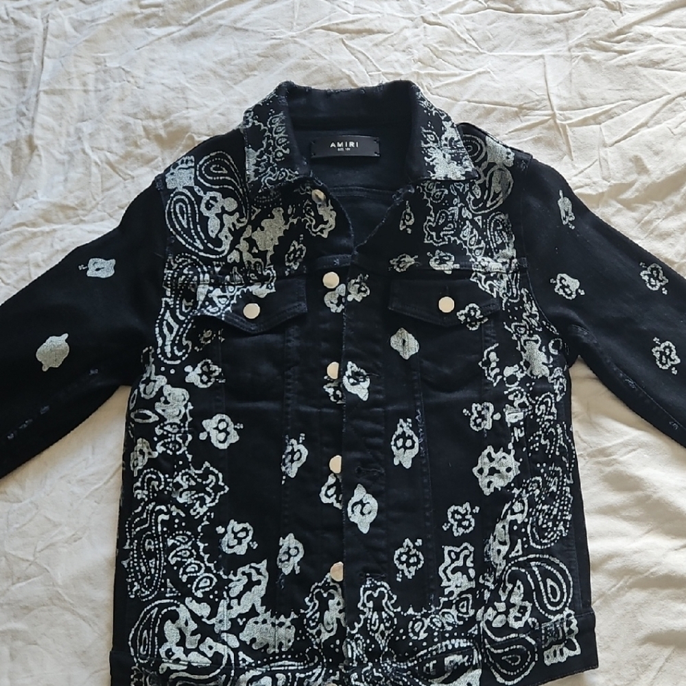 AMIRI Black and White Patterned Jacket